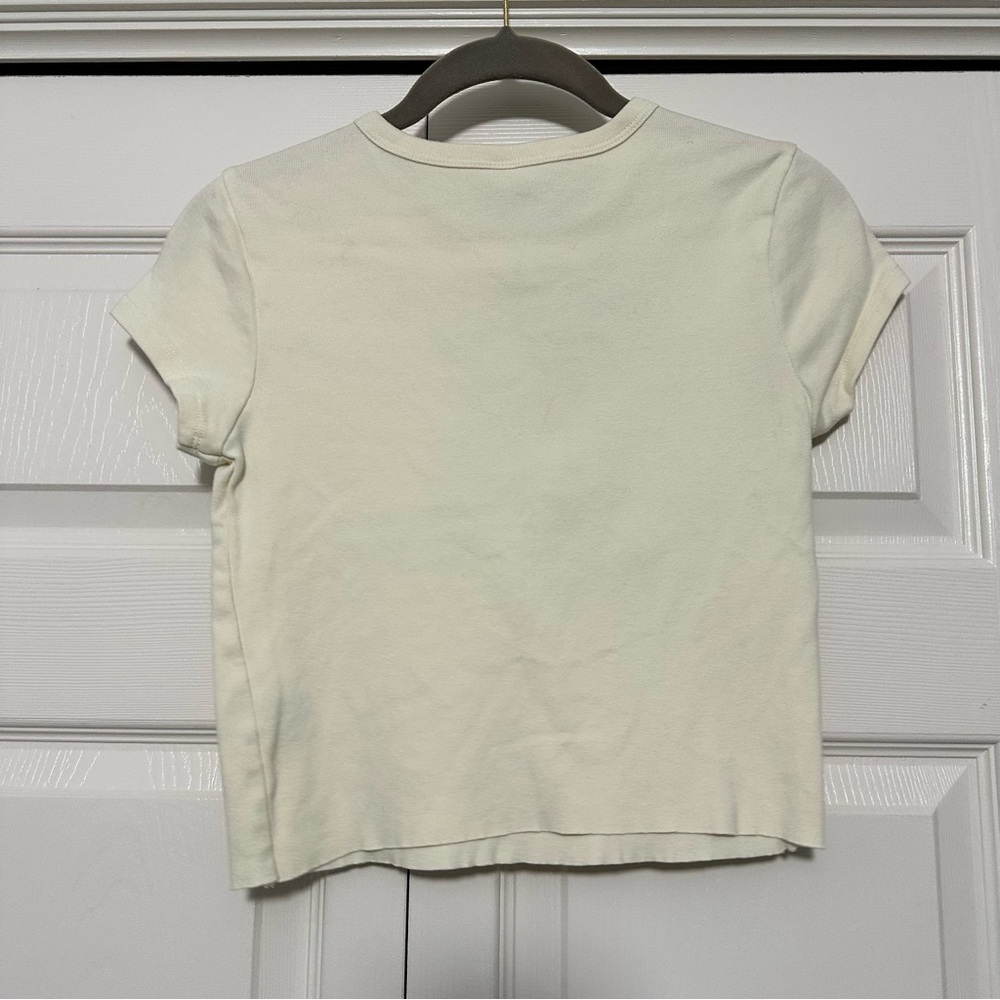 Quiet Storm Ocean City Maryland Coconut Club Cropped T-shirt Size Medium VGUC - Picture 2 of 6